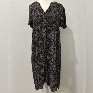 Knox Rose | Black and White Patterned Dress